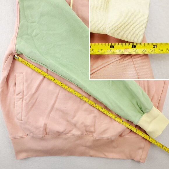 Teddy Fresh Hoodie Pastel Colorblock Pullover Embroidered Logo Medium - Picture 9 of 14